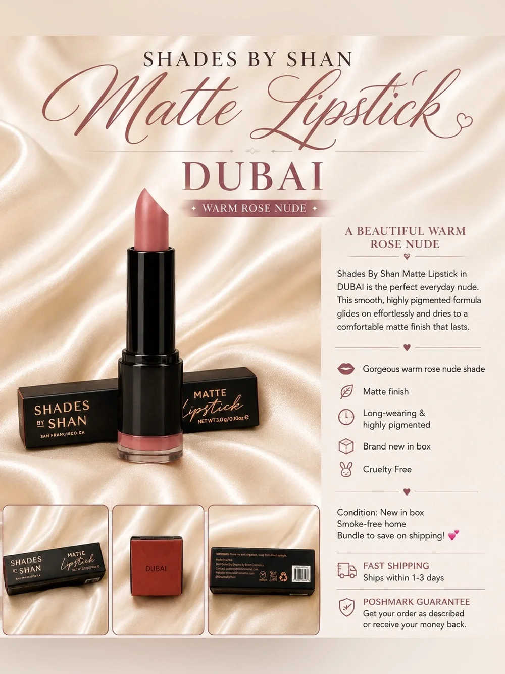 Shades By Shan Matte Lipstick – Dubai